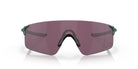 Oakley EvZero Blades Bril Matte Silver/Blue Colorshift - Prizm Road Black