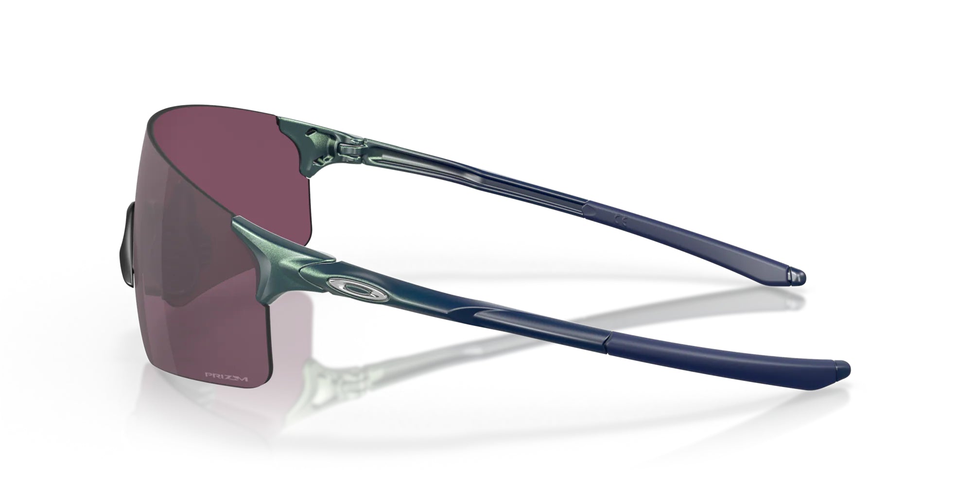 Oakley EvZero Blades Bril Matte Silver/Blue Colorshift - Prizm Road Black