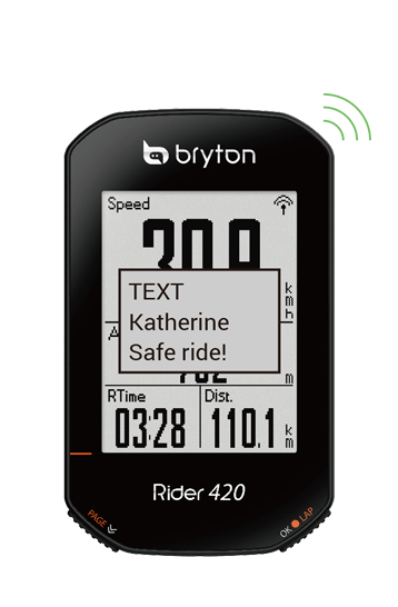 Bryton Fietscomputer Rider 420 T/ Totaal