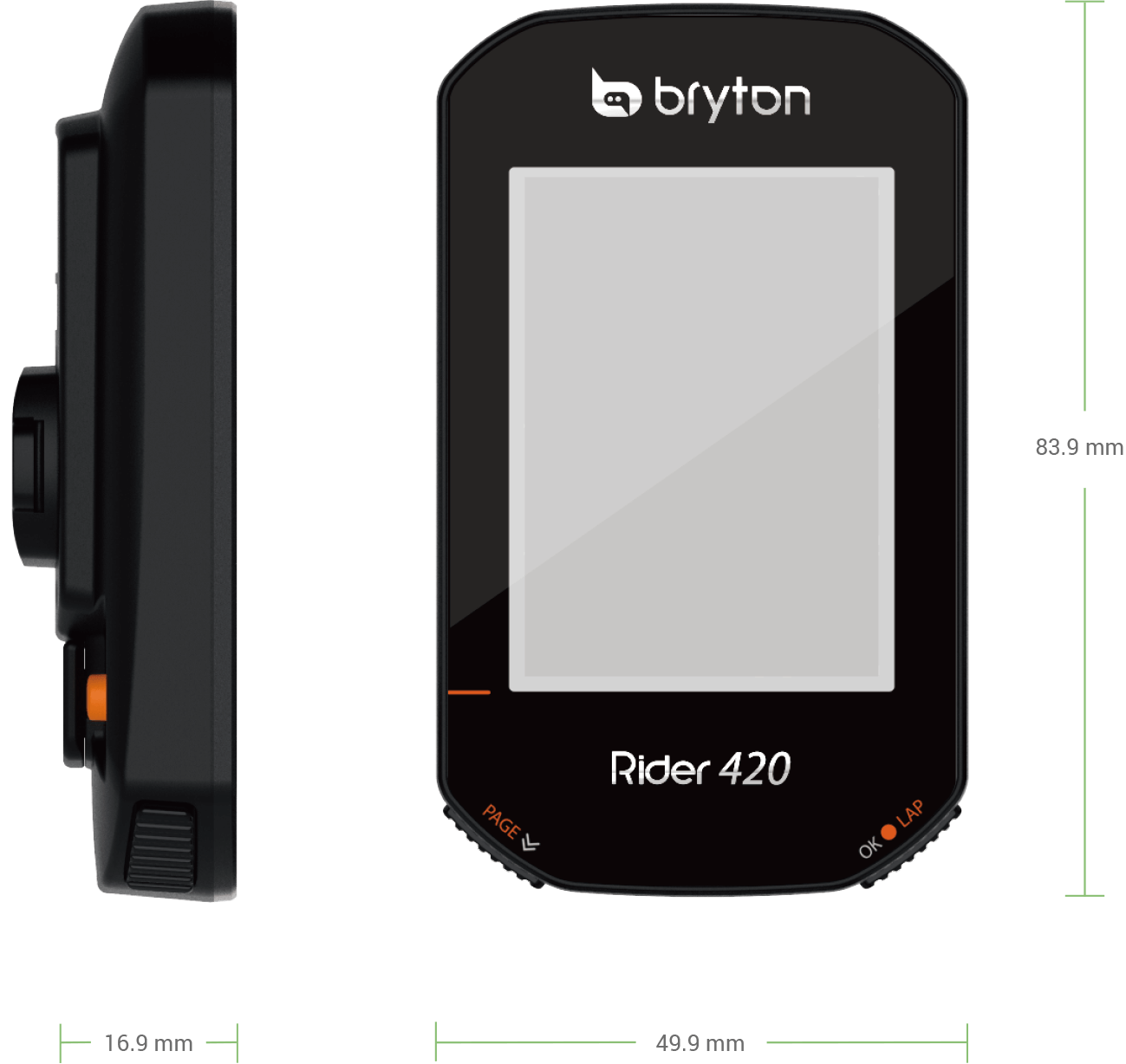 Bryton Fietscomputer Rider 420 H/ Hartslag