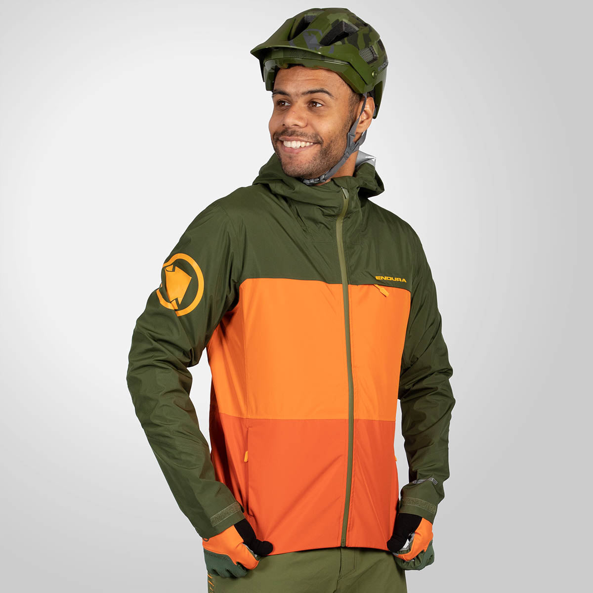 Endura SingleTrack Fietsjas II - Harvest oranje