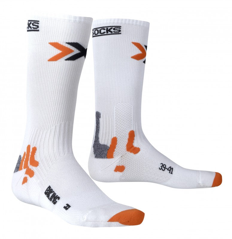 X-Socks bike mid energizer fietssok wit