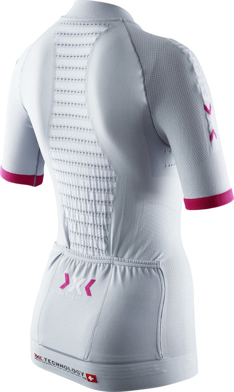 X-BIONIC Race Evo Biking Lady Shirt SS Grey Raspberry