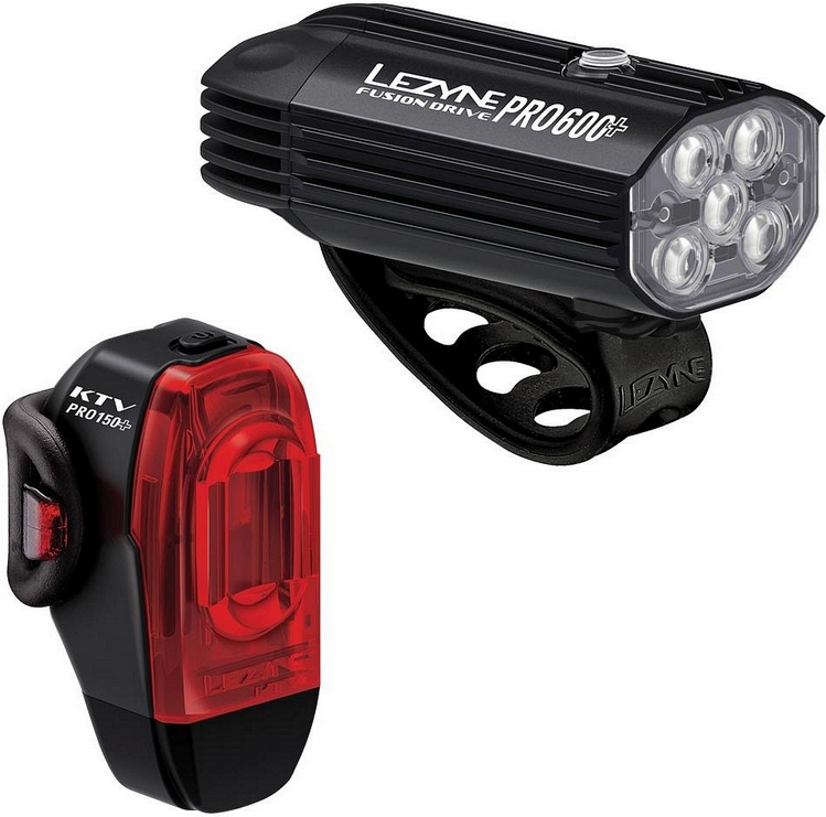 LEZYNE Fusion Drive Pro 600+ / KTV Drive Pro + Satin Verlichtingsset