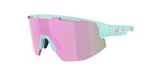 Bliz Matrix Small Matt Pastel Mint with Brown & Rose Mirror Lens