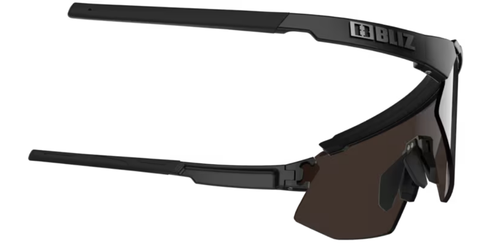 Bliz Breeze Bril Matt Black Polarized Brown Silver Mirror Lens