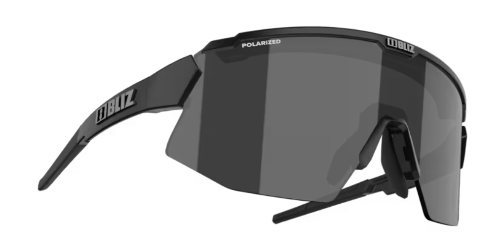 Bliz Breeze Bril Matt Black Polarized Brown Silver Mirror Lens