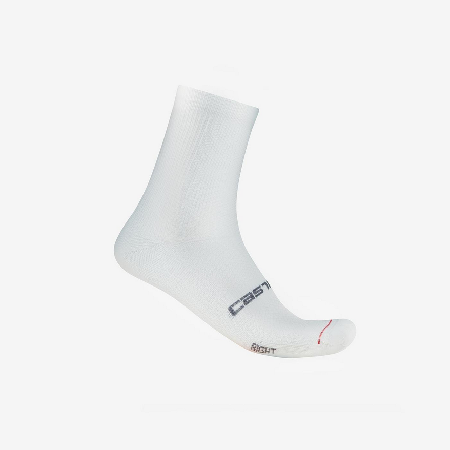 Castelli Espresso 2 W 12 Sock - White