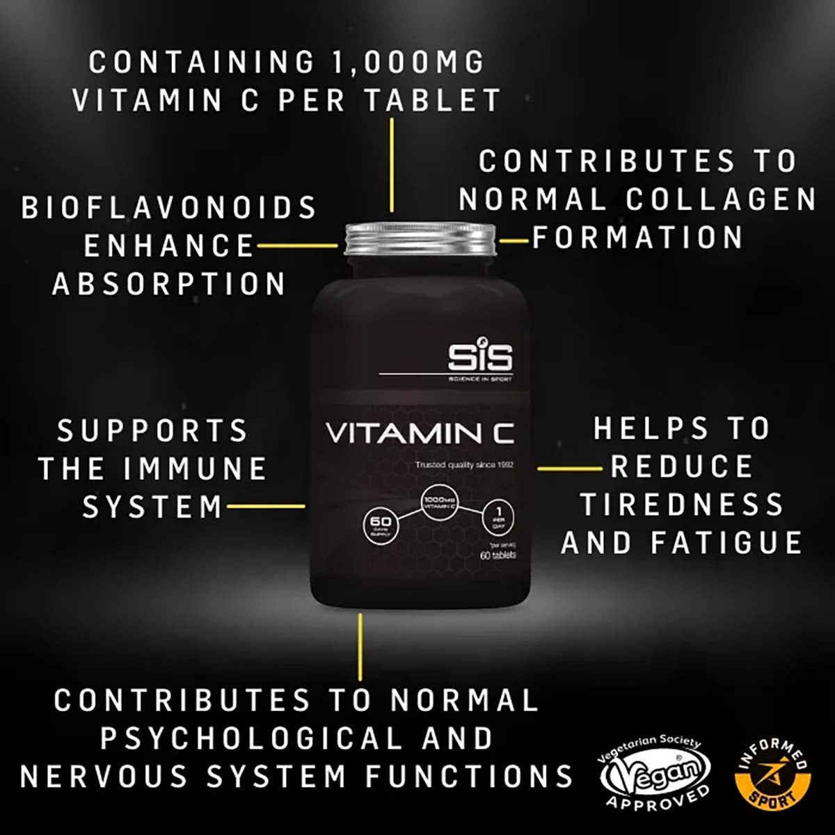 SIS Vitamine C tabletten 60 pcs