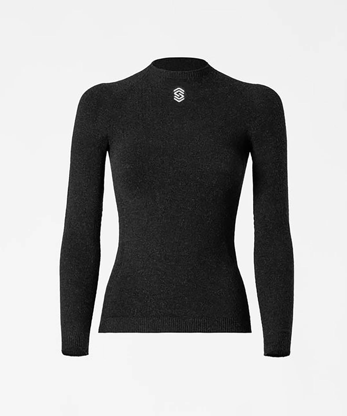 Silverskin Warm Long Sleeve Round Neck Base Layer Anthracite