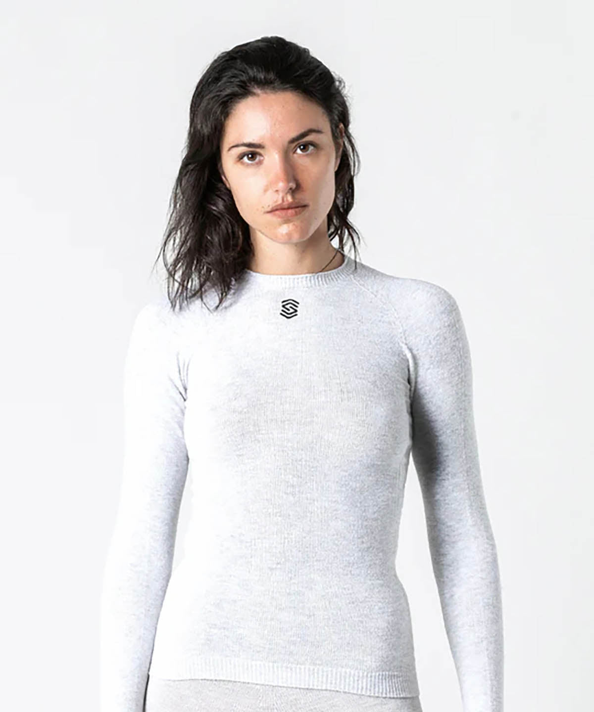Silverskin Warm Long Sleeve Round Neck Base Layer Pearl Grey