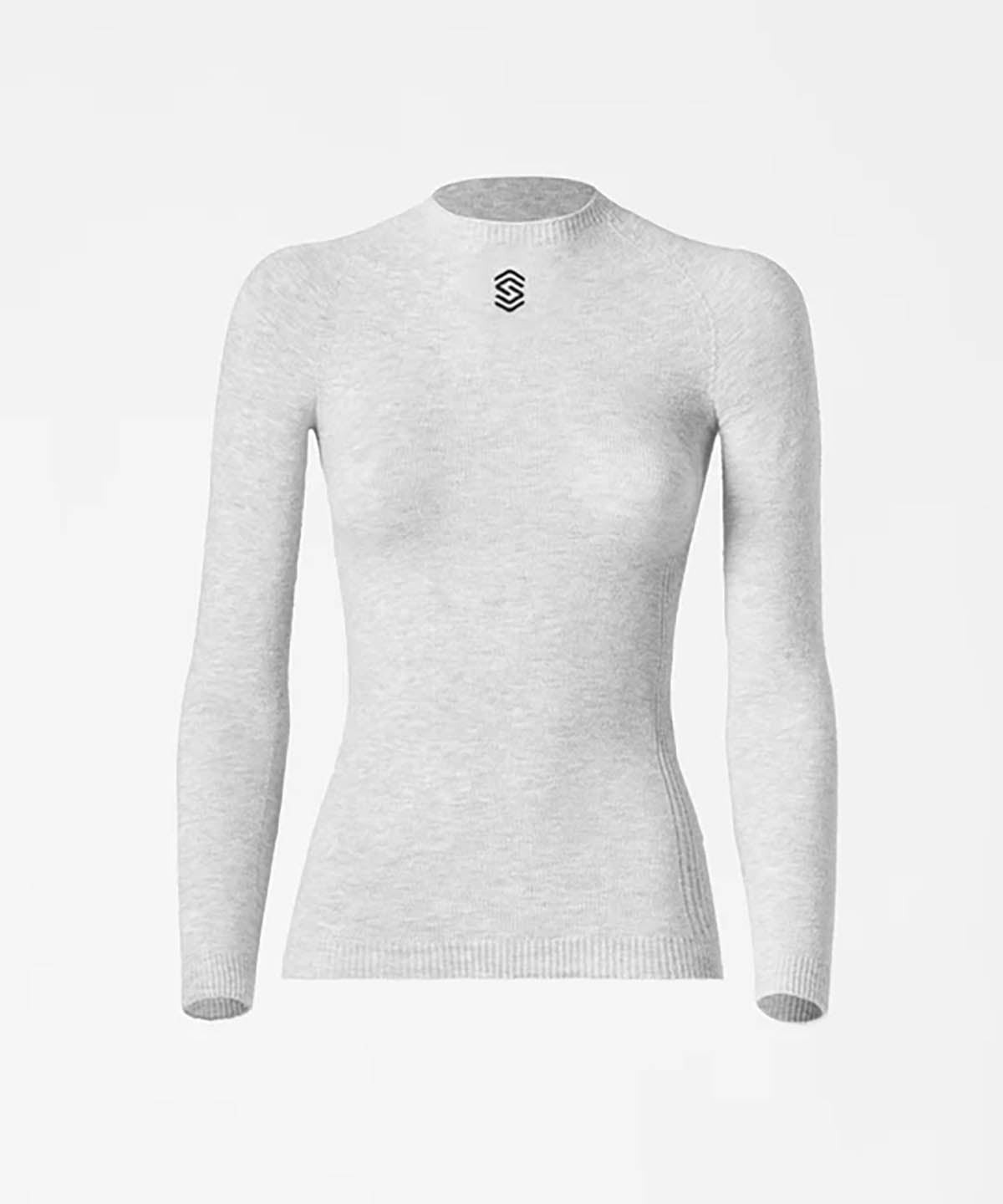 Silverskin Warm Long Sleeve Round Neck Base Layer Pearl Grey
