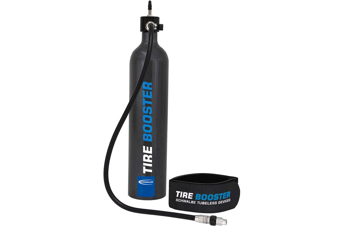 SCHWALBE TUBELESS LUCHTPOMP TIRE BOOSTER INCL MONTAGE RIEM