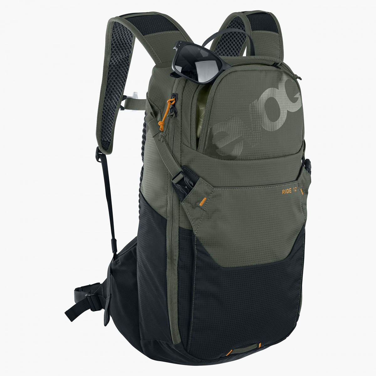 Evoc Ride 12 + Hydration Bladder 2 - Dark Olive - Black