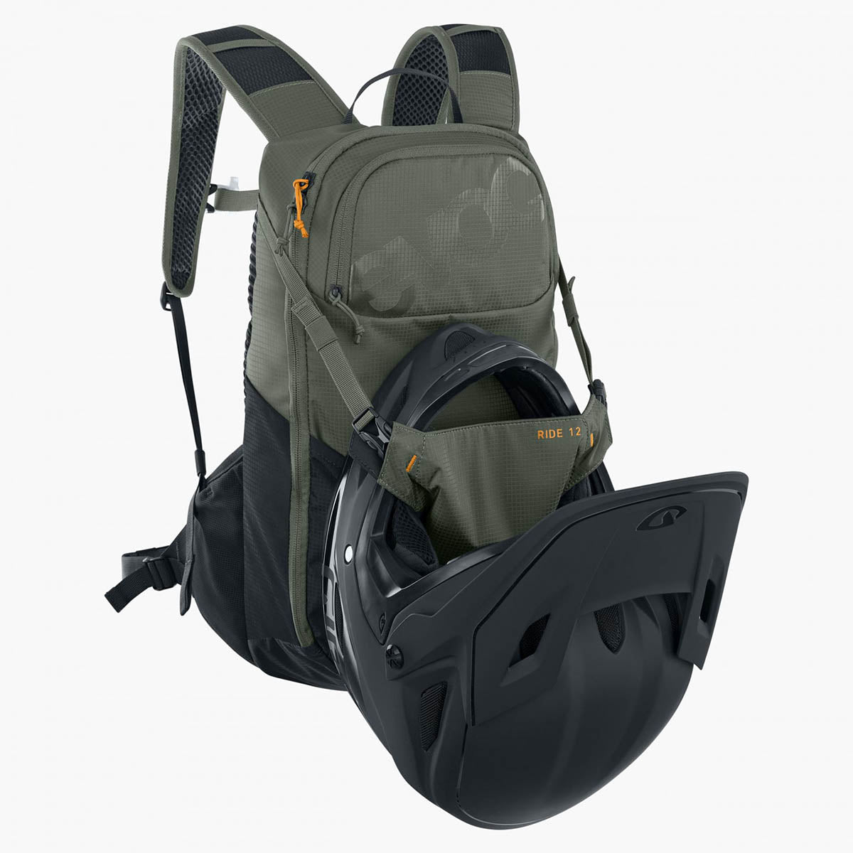 Evoc Ride 12 + Hydration Bladder 2 - Dark Olive - Black