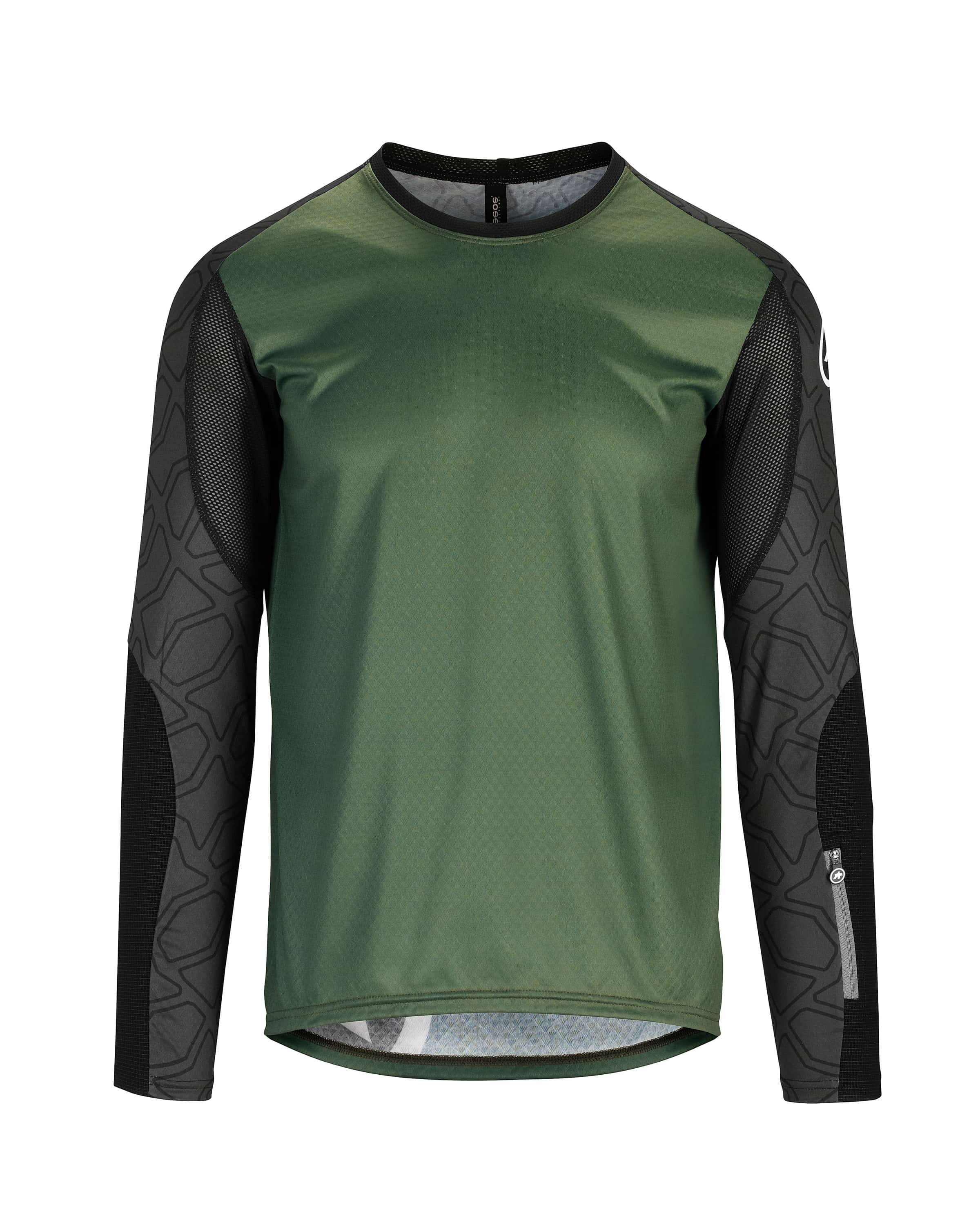 Assos trail fietsshirt met lange mouwen mugo groen