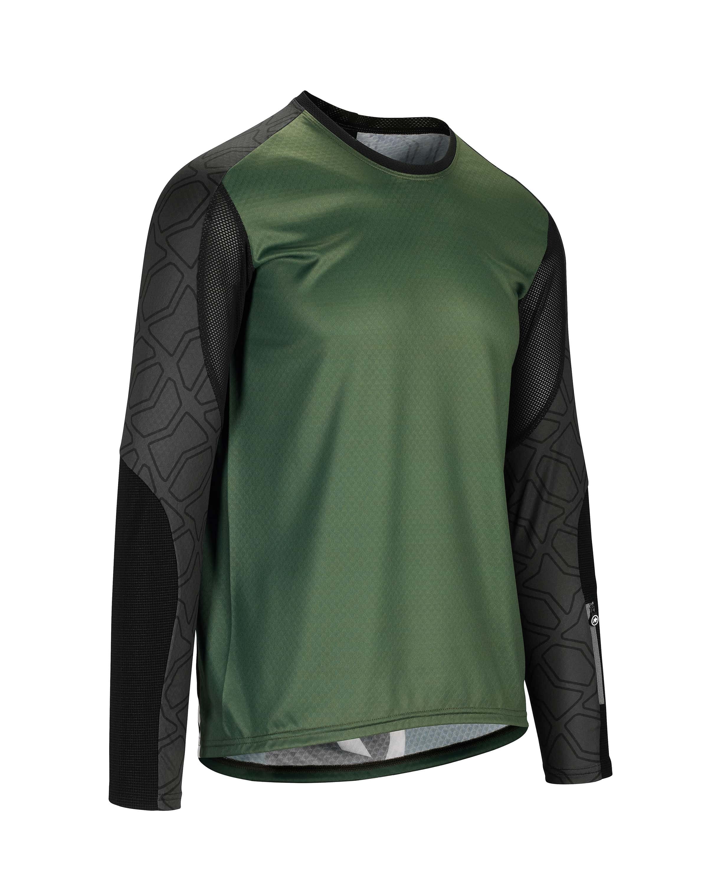 Assos trail fietsshirt met lange mouwen mugo groen