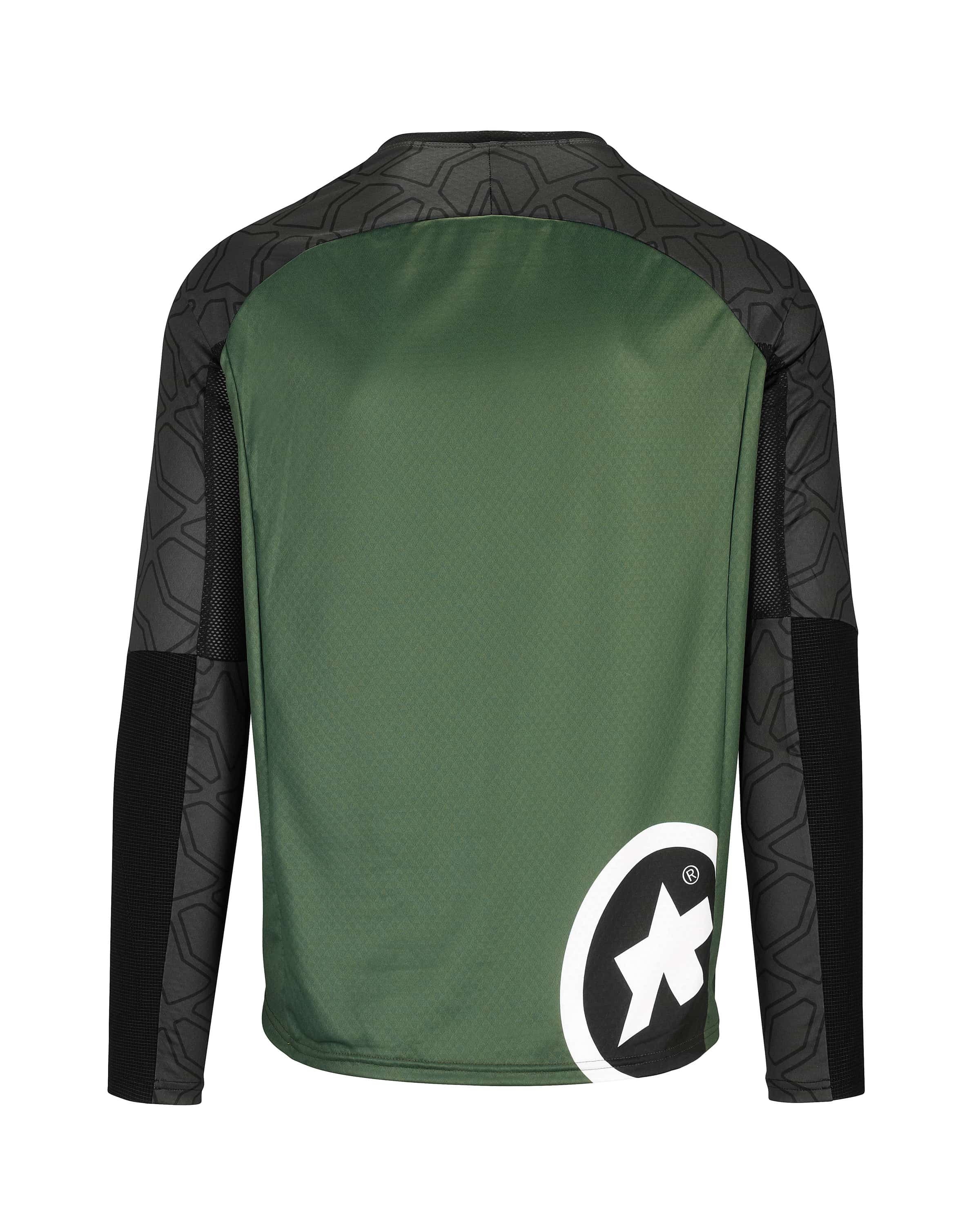 Assos trail fietsshirt met lange mouwen mugo groen