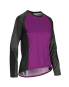 Assos trail dames fietsshirt met lange mouwen cactus paars
