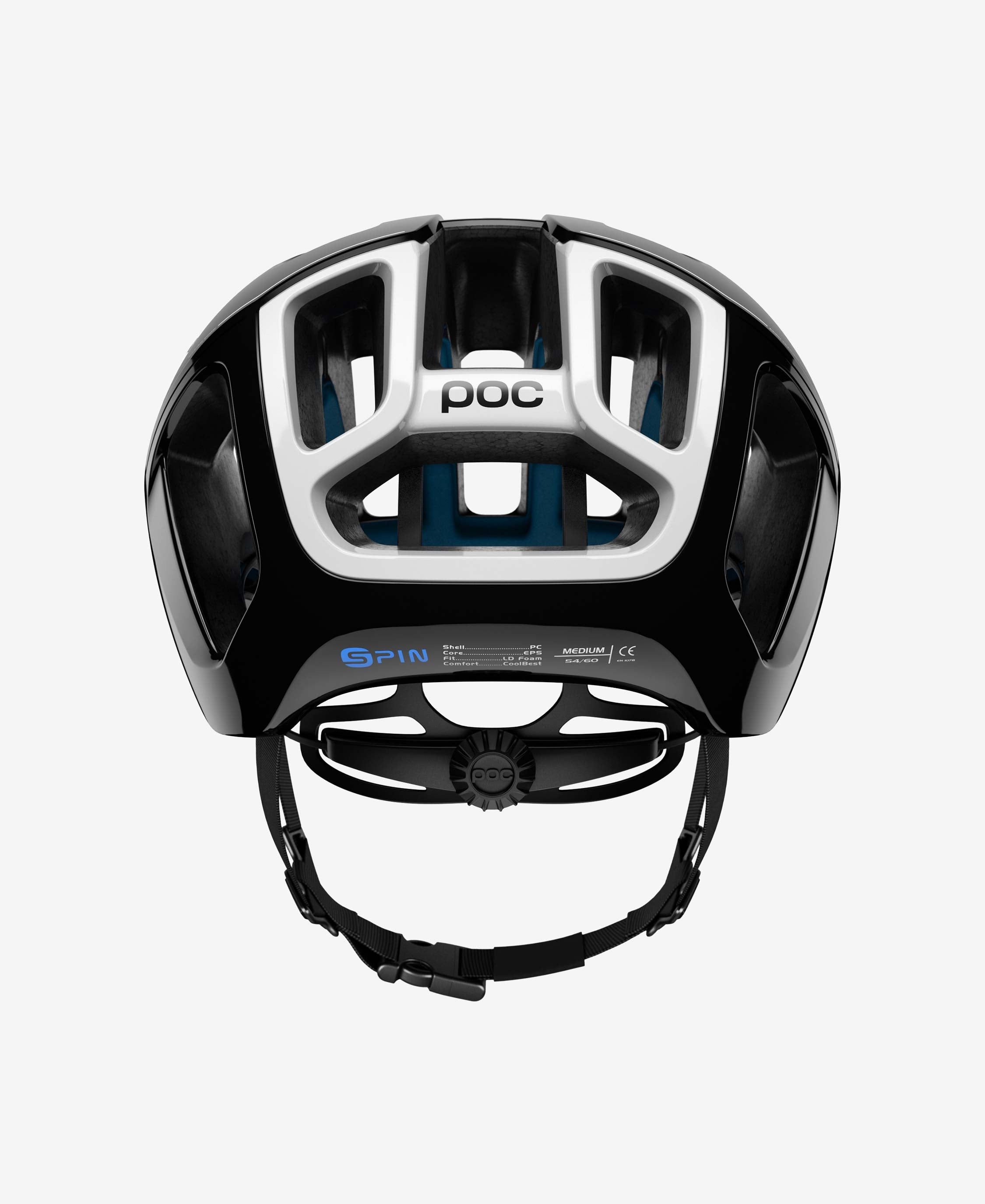 Poc ventral spin fietshelm uranium zwart raceday