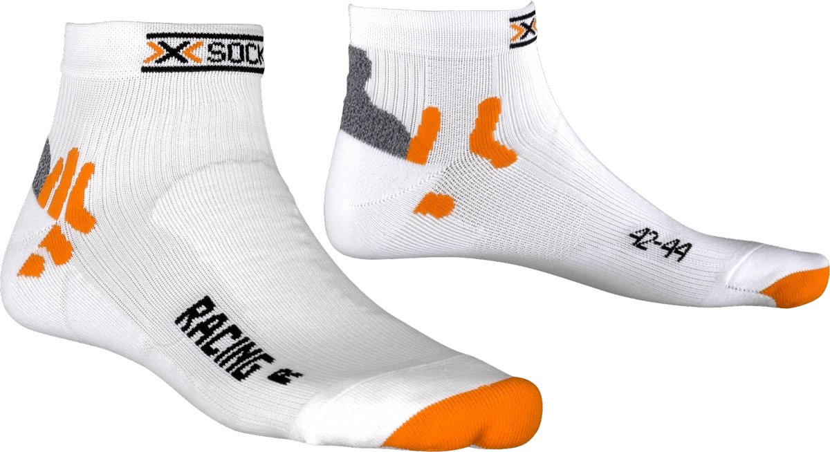 X-Socks bike racing fietssok wit