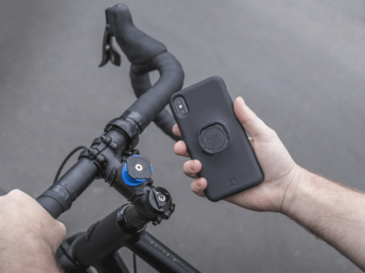 Het formulier tabak Laatste Quad Lock bike kit Iphone X fietshouder