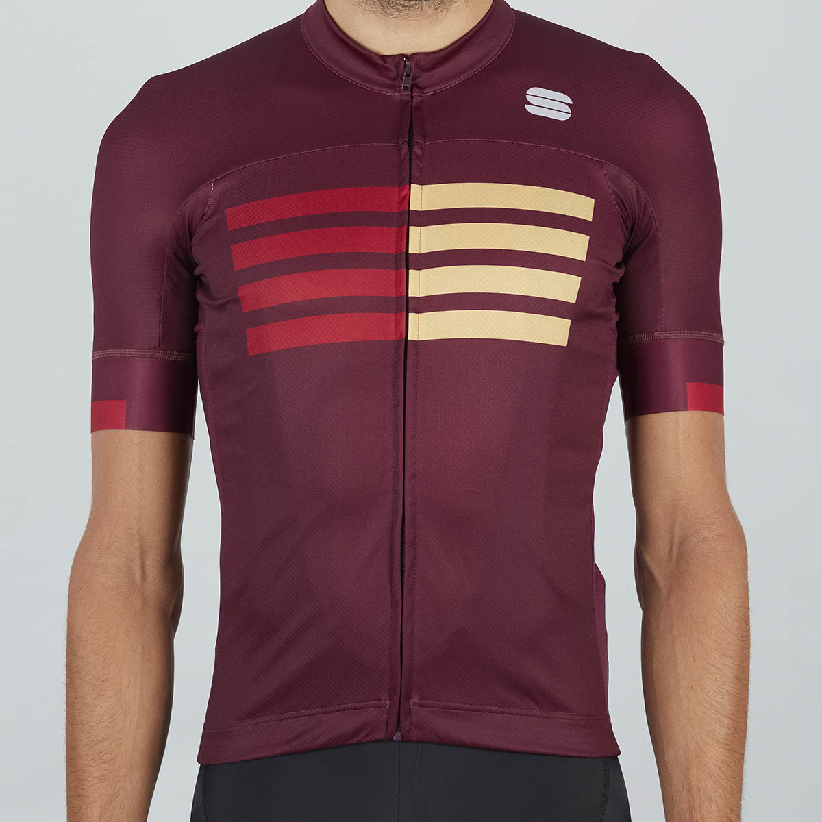Sportful Wire Jersey - Red Wine Red Rumba Gold