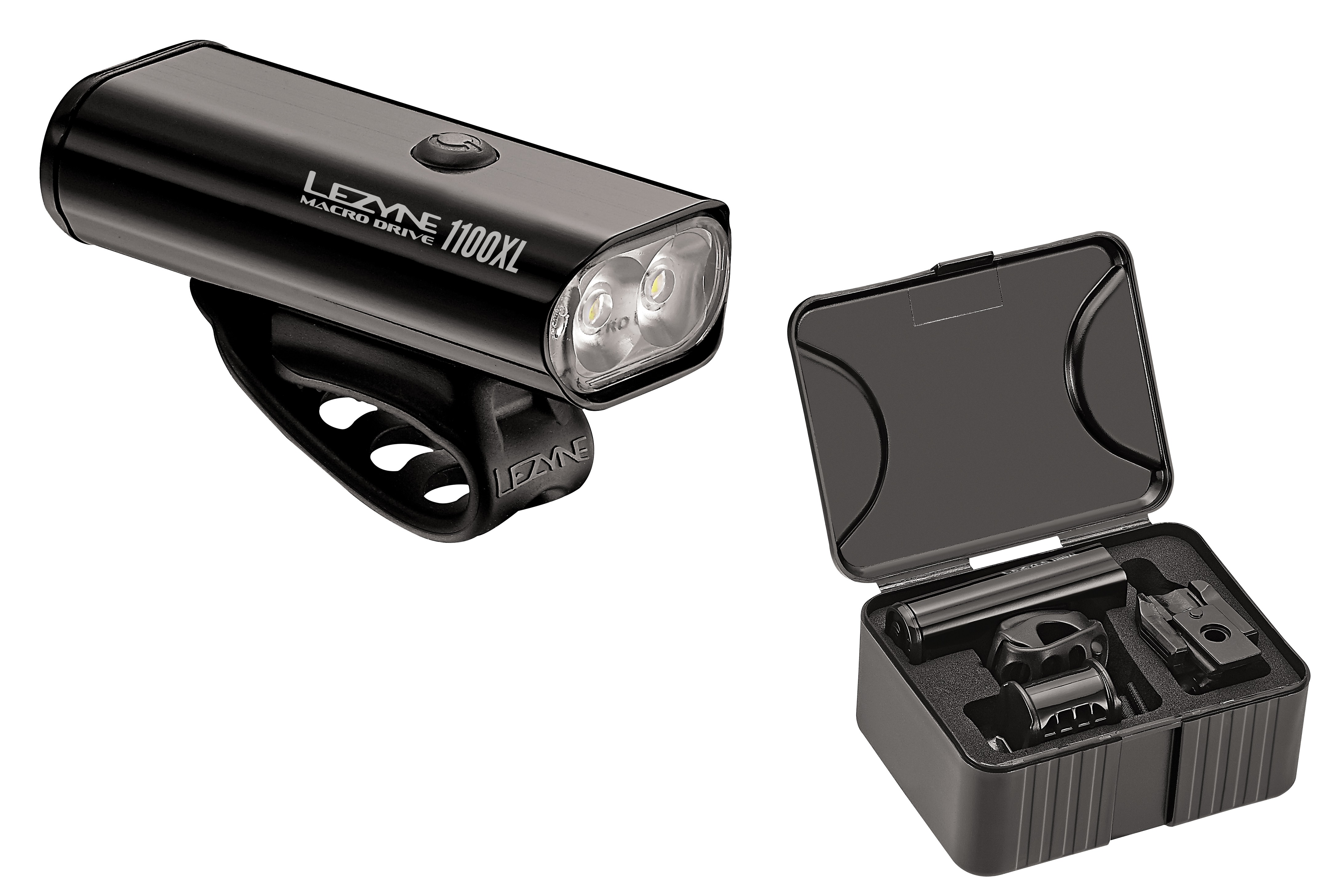 Lezyne macro drive 1100XL koplamp zwart (inclusief accessoires)