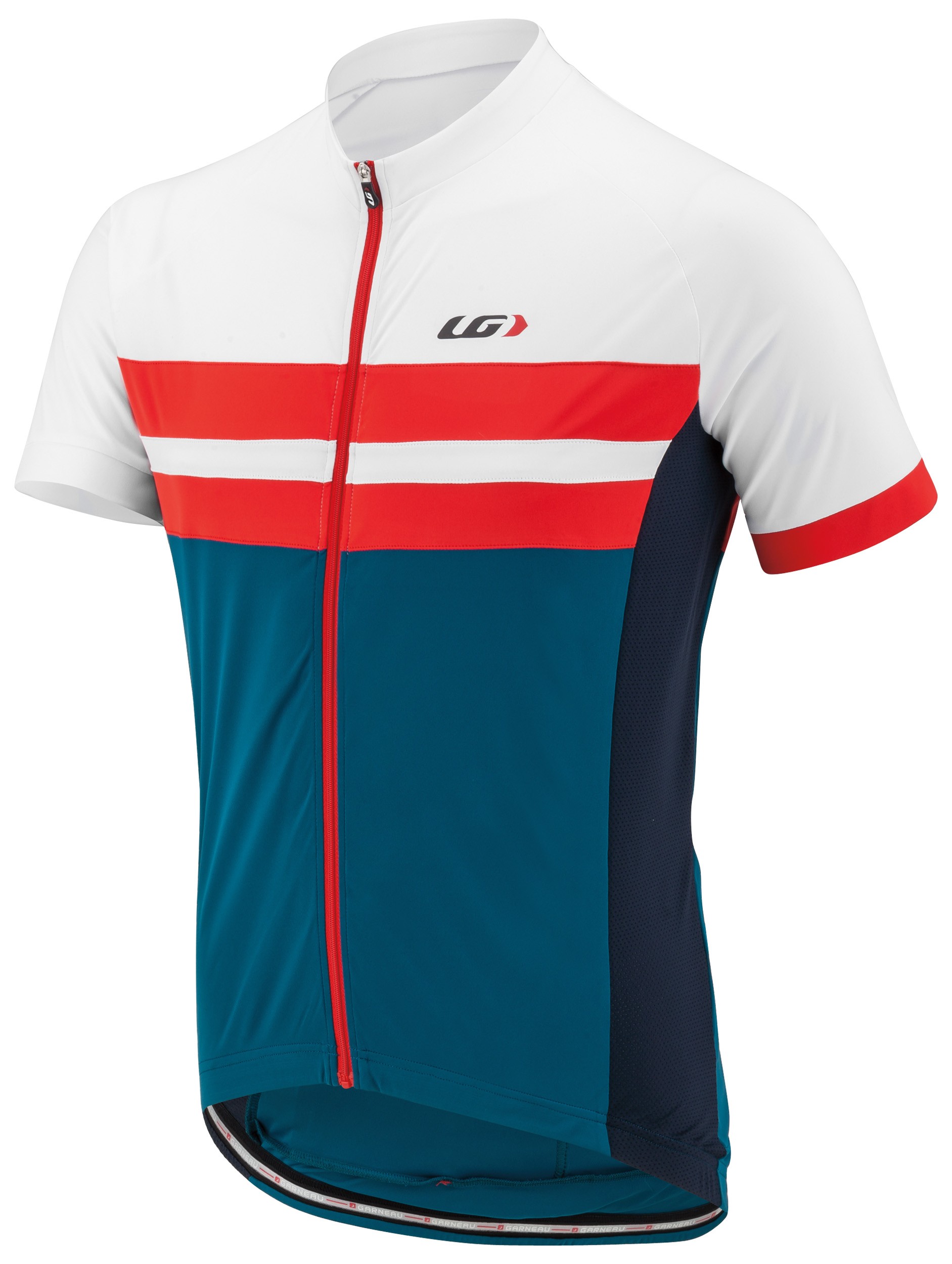 GARNEAU Evans Classic Jersey SS Moroccan Blue Flame White