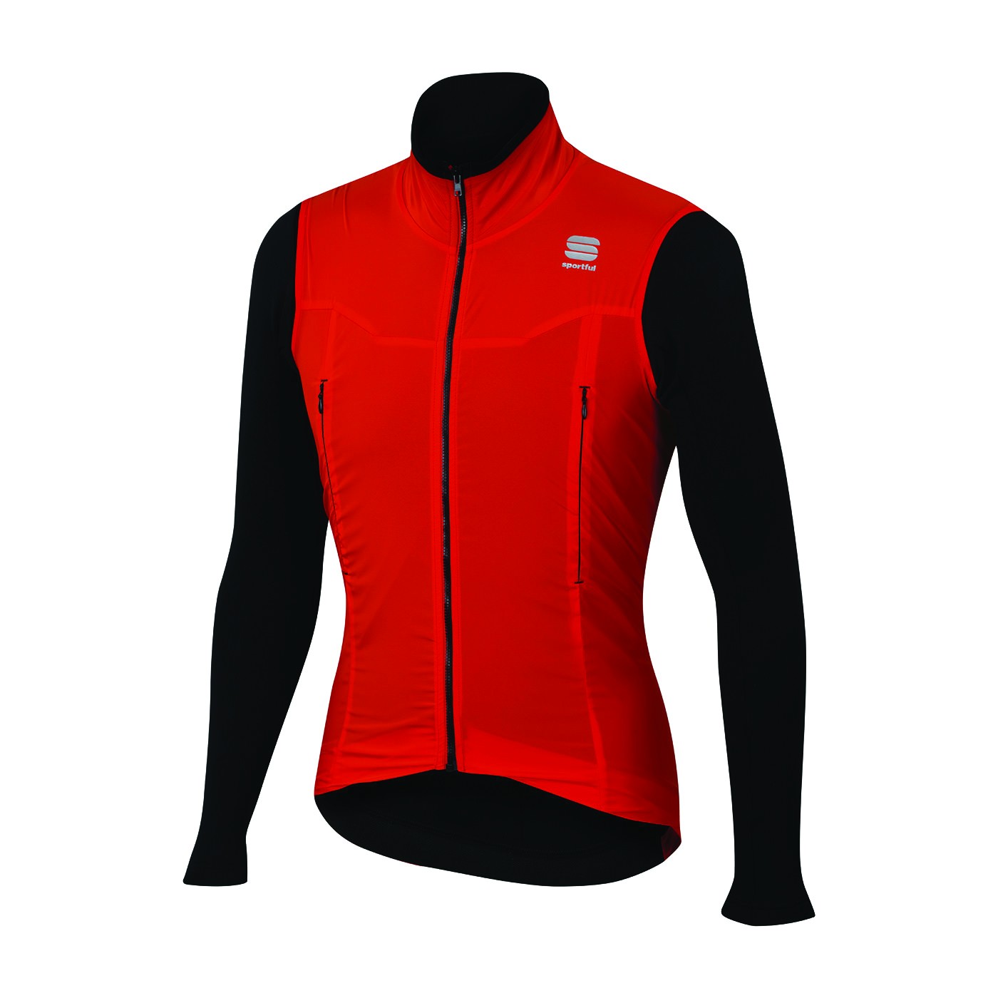 Sportful R&D strato top fietsshirt lange mouwen rood zwart