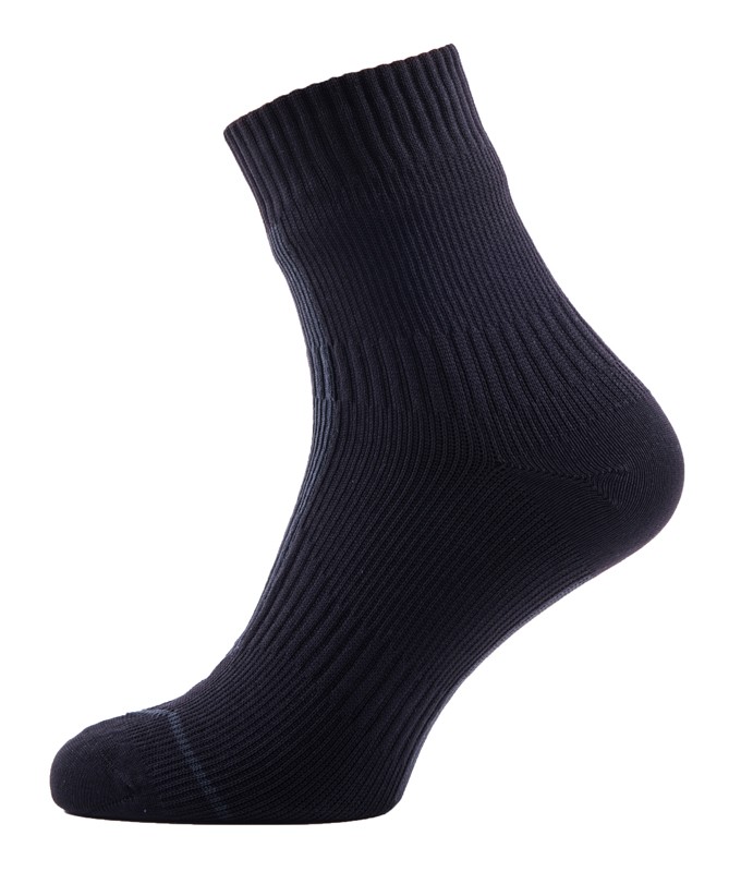 SEALSKINZ Road Ankle Sock With Hydrostop Black Anthra