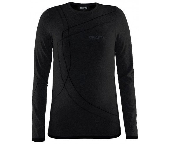 CRAFT active comfort rn junior shirt lange mouwen black solid