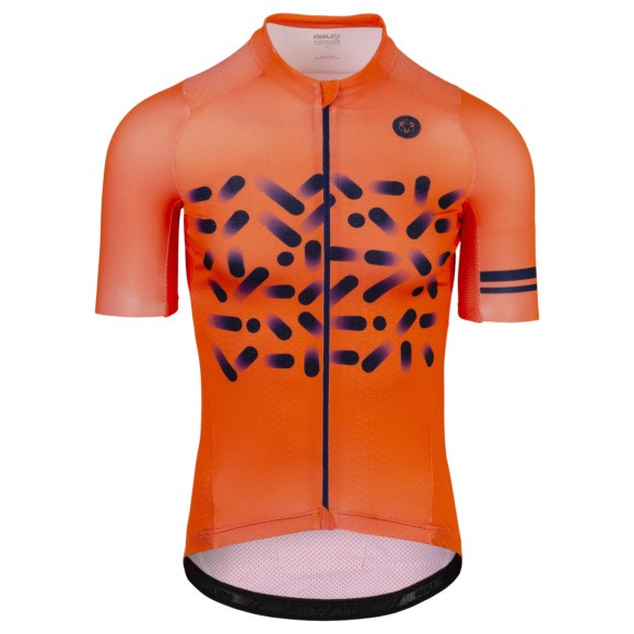 AGU spread fietsshirt met korte mouwen fluo oranje