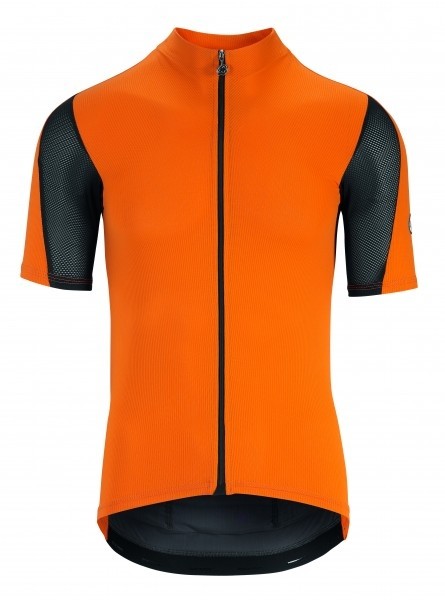 Assos rally fietsshirt met korte mouwen open oranje