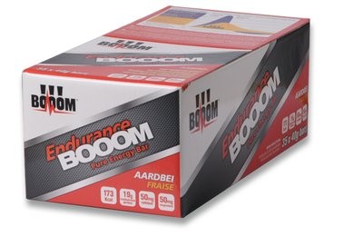 BOOOM Endurance Energy Bar Strawberry Box (35 Pack)