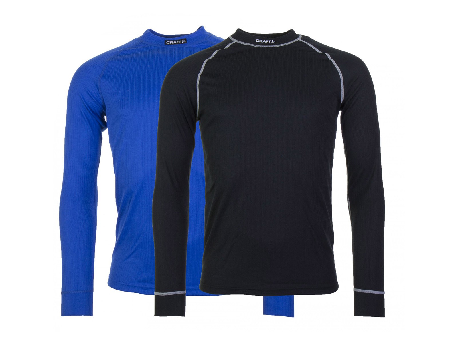 CRAFT Active Shirt LM Multi 2-Pack Black Sweden Blue