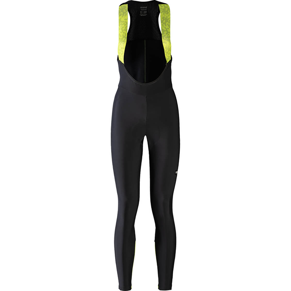 Gore Wear Progress Thermo Bib Tights+ Womens - Black/Neon Yellow
