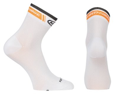 NORTHWAVE Logo High Socks White Orange