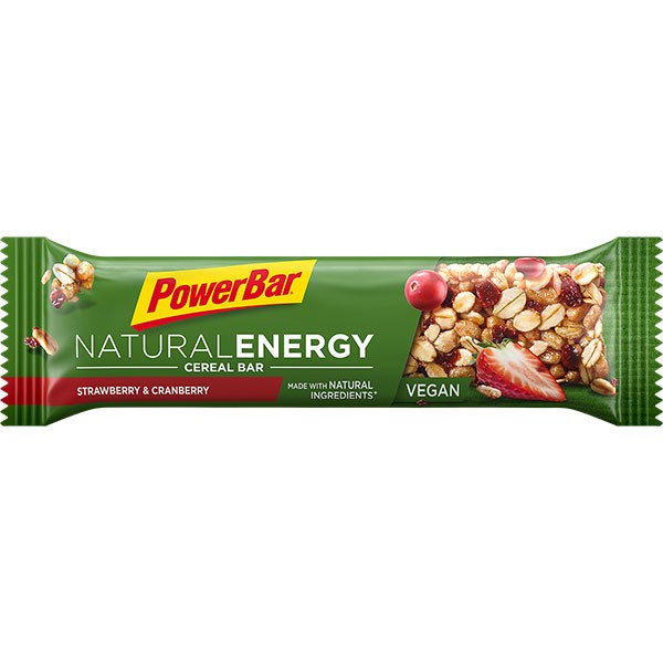 Powerbar natural energy cereal reep strawberry & cranberry 40g