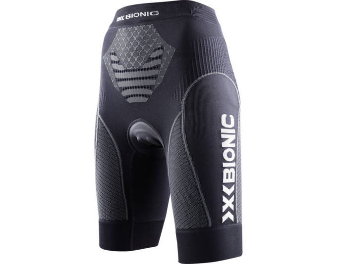X-Bionic twyce biking dames korte fietsbroek zwart antraciet