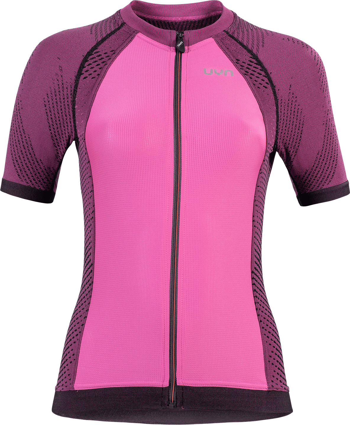 UYN activyon biking dames fietsshirt met korte mouwen violet roze zwart