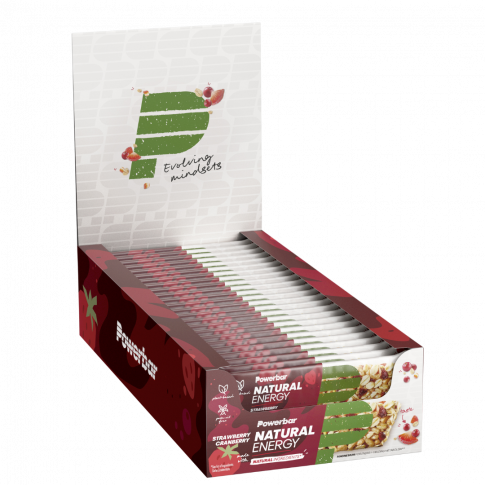 Powerbar natural energy cereal reep strawberry & cranberry 40g Box 24 pcs