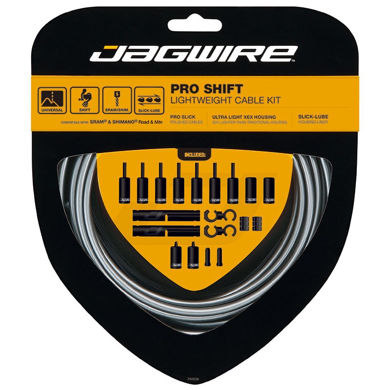 Jagwire pro shift cable kit stealth zwart