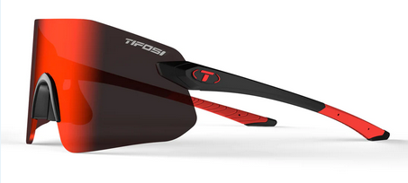 Tifosi Vogel Fietsbril Mat Zwart Smoke Red Lens