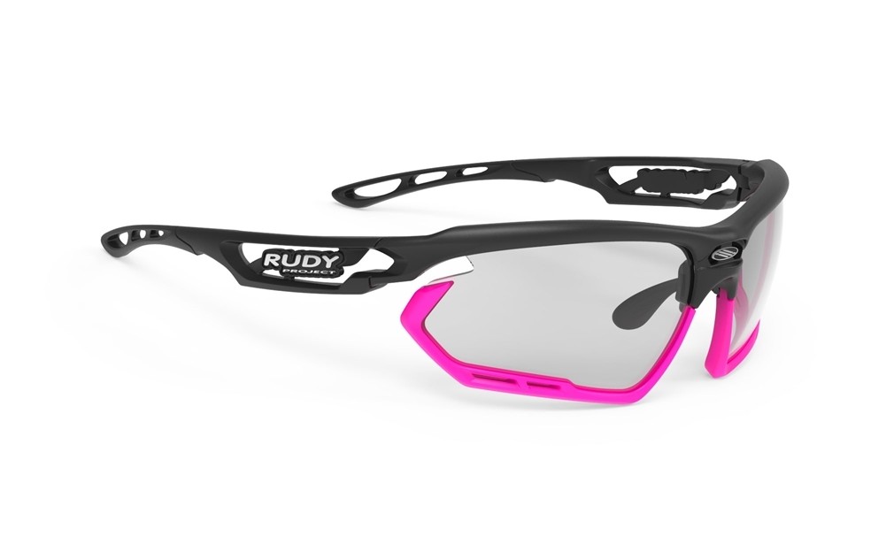 Rudy Project fotonyk fietsbril mat zwart roze - Impactx photochromic 2 lens