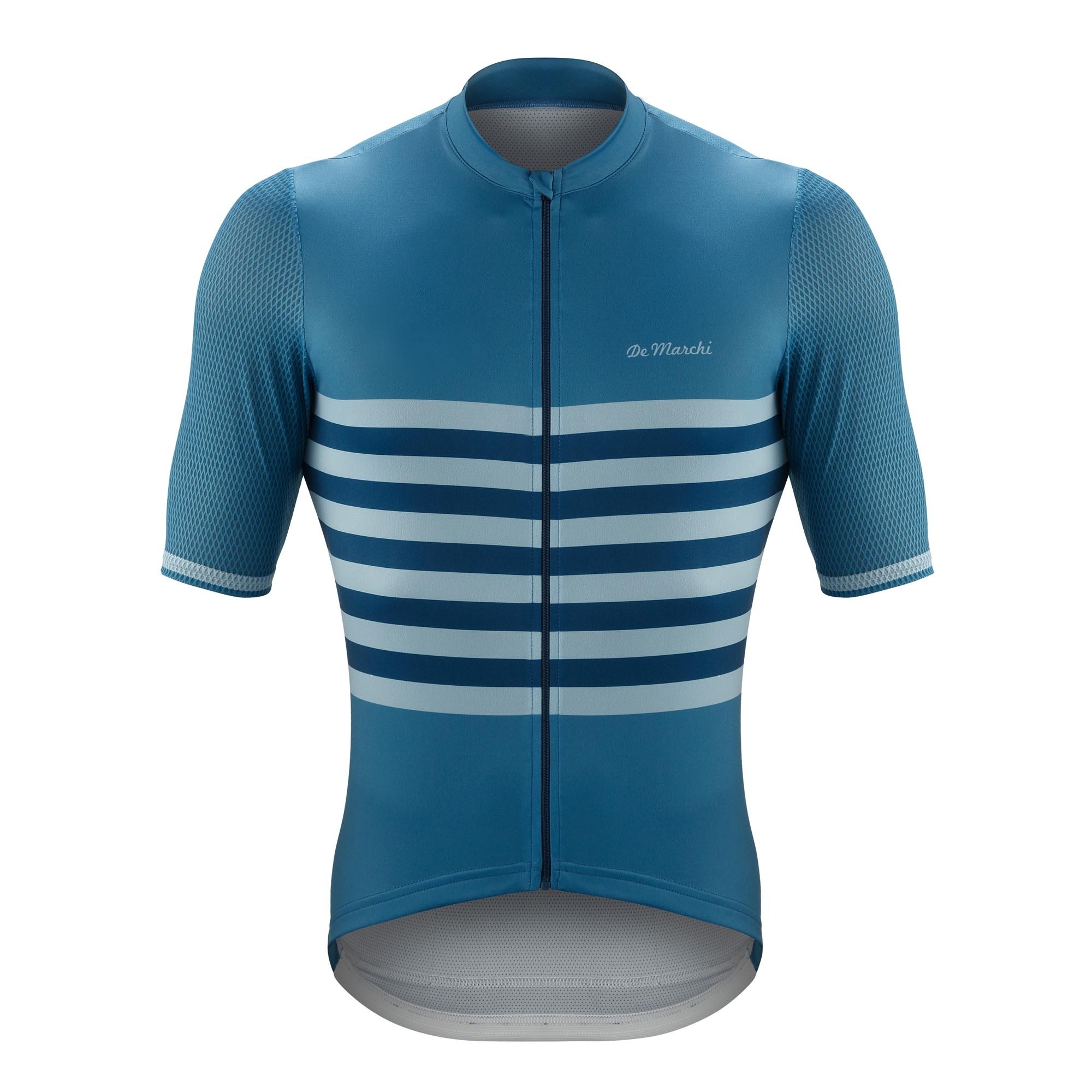 De Marchi veloce fietsshirt met korte mouwen savoy blauw