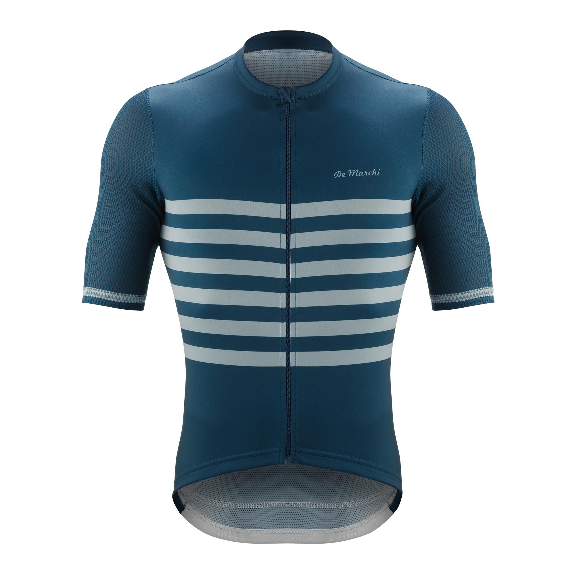 De Marchi veloce fietsshirt met korte mouwen navy blauw