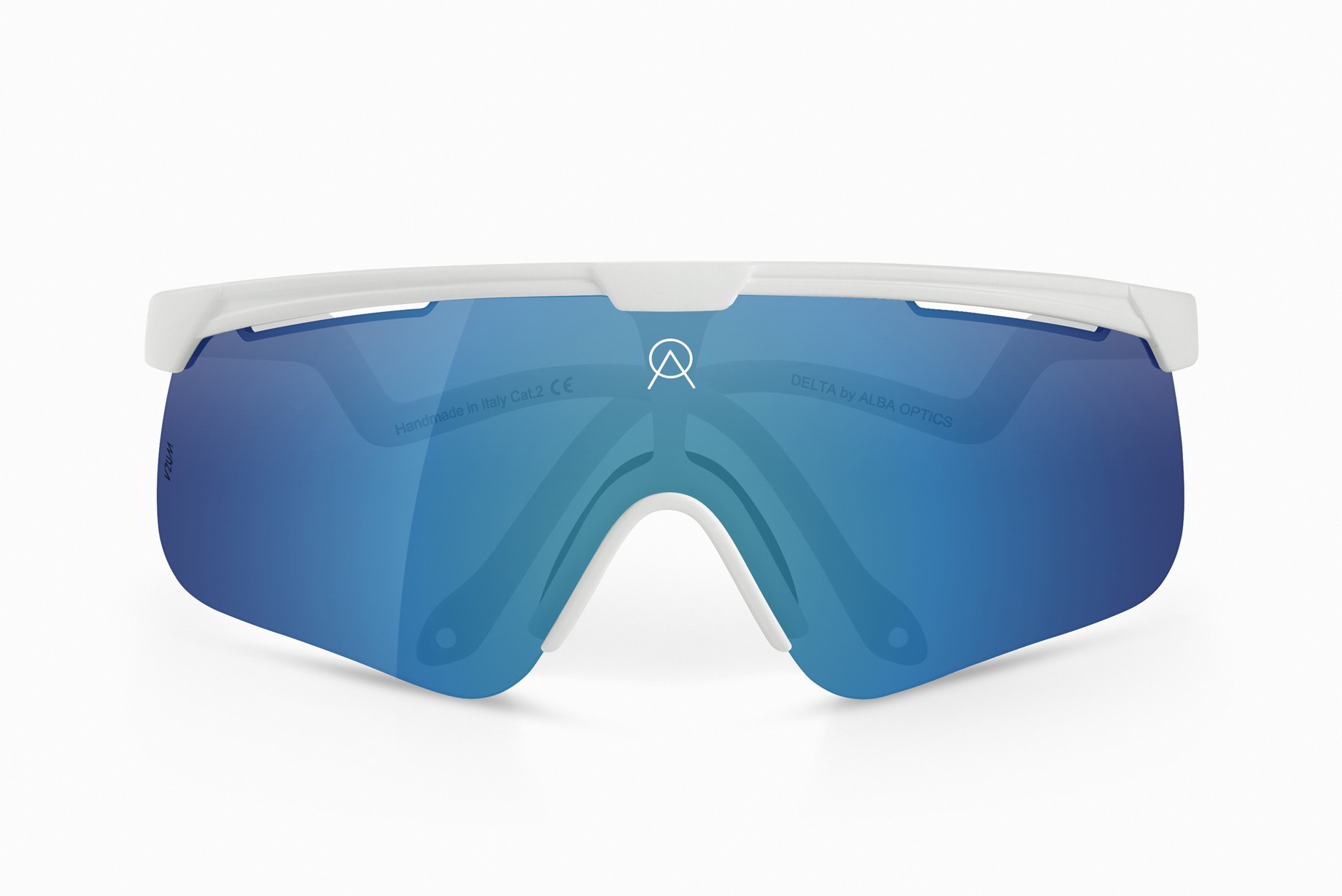 Alba Optics delta fietsbril wit - vzum cielo lens