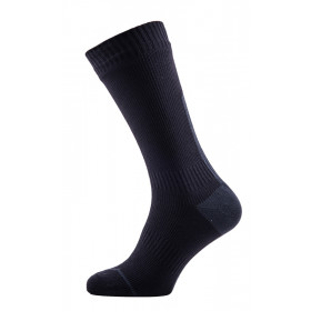 SEALSKINZ Road Thin Mid Sock With Hydrostop Black Anthra