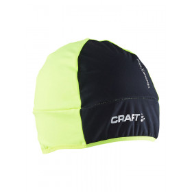 Craft wrap hat muts geel zwart